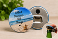 Custom 6m ROUND Bottle Opener Magnet