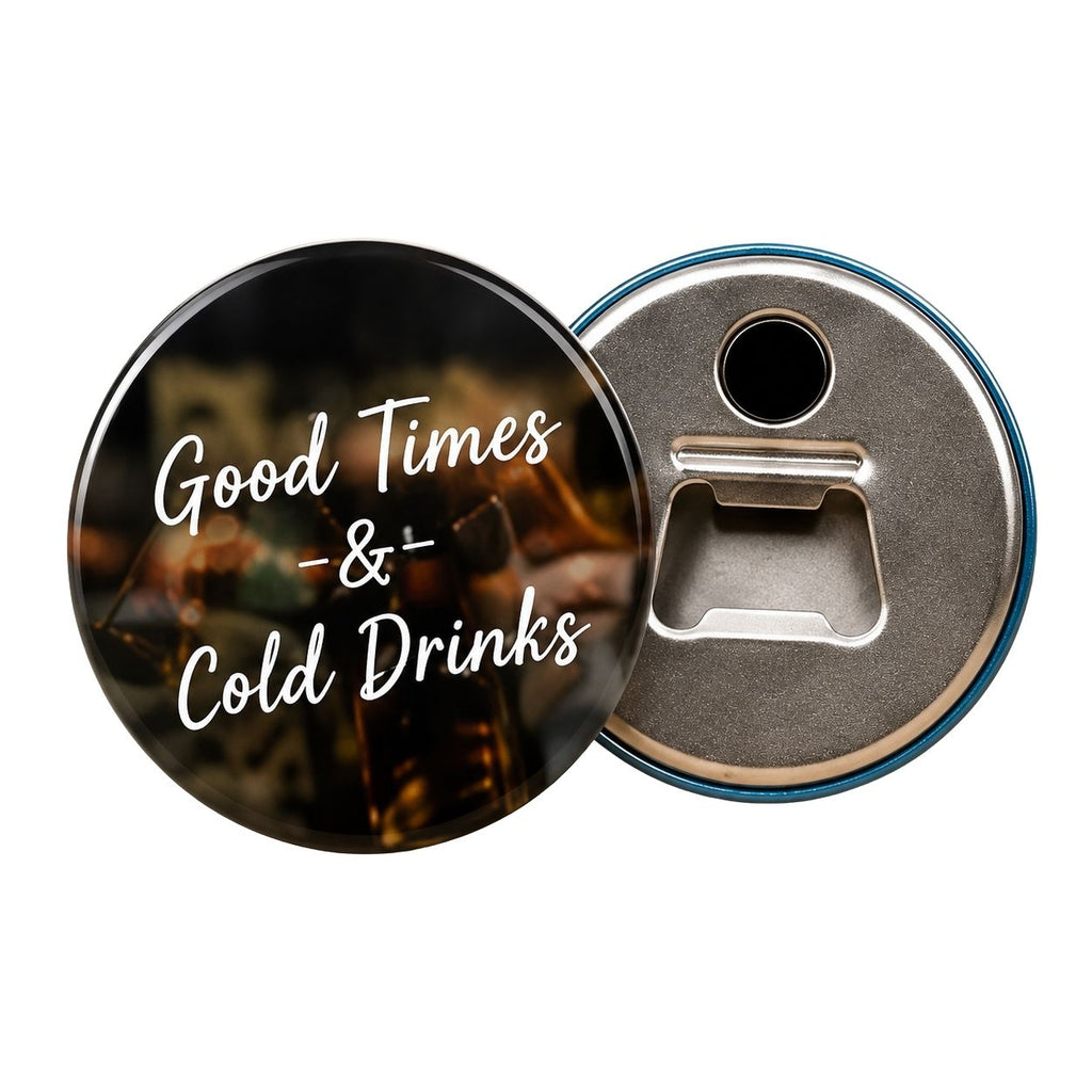 Custom Round 6cm Magnet Bottle Opener